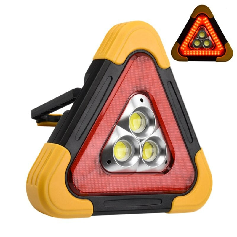 Multifunctional cob working lamp. Portable Flood Lamp COB Work Light Triangle Warning Light SOS Searchlight Emergency Warning Multifunctional cob working lamp. Portable Flood Lamp COB Work Light Triangle Warning Light SOS Searchlight Emergency Warning